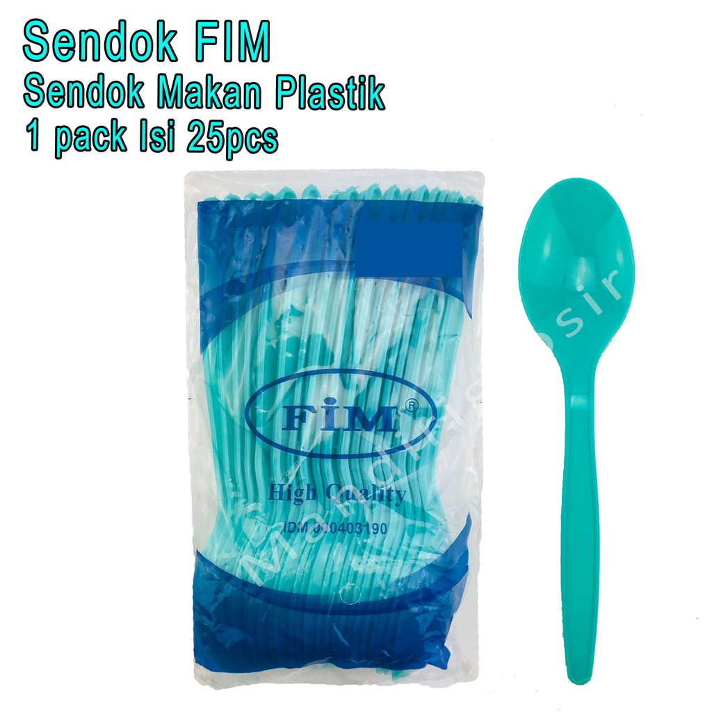 Sendok Plastik Warna *Sendok FIM * Sendok Makan * 1pack Isi 25pcs