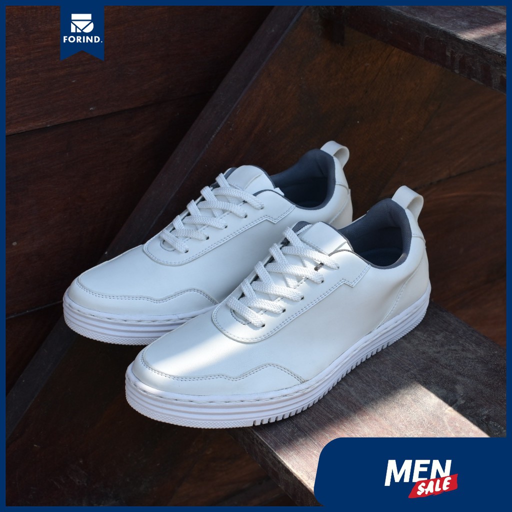 Claro White | Sepatu Sneaker Kets Casual Kasual Pria/Cowok/Men Sneakers Ori Footwear | FORIND Volve