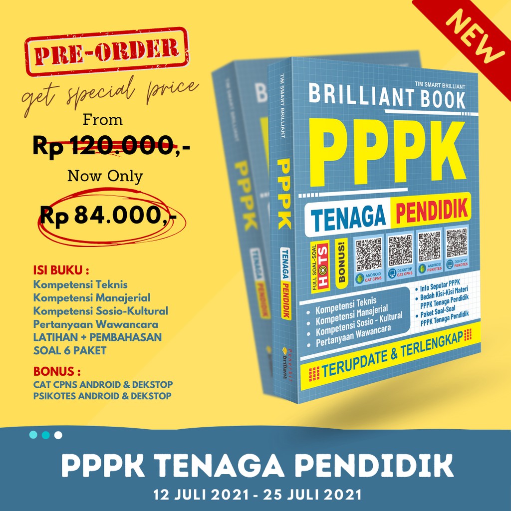 PPPK TENAGA PENDIDIK 2021 TERBARU - BRILLIANT BOOK-1