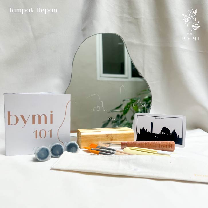 bymi Scratching Art Mirror Plus Painting Kit Rome I City Edition