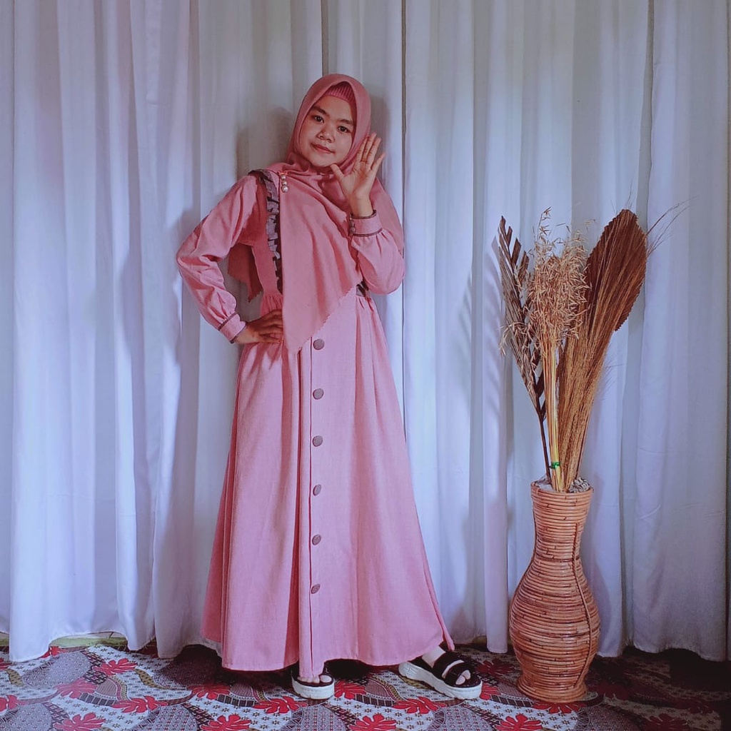 Sishe Collection Gamis Wanita Bahan Katun Madinah