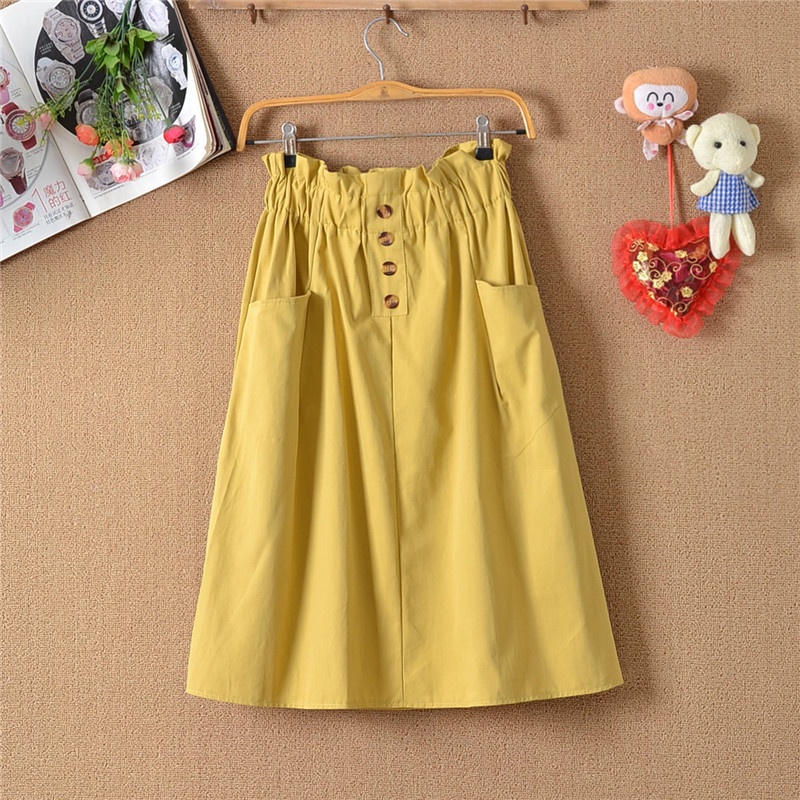 [UNI 029] ROK PANJANG | ROK KOREA | FASHION SKIRT KOREA | ROK SUEDE KANCING | ROK PREMIUM