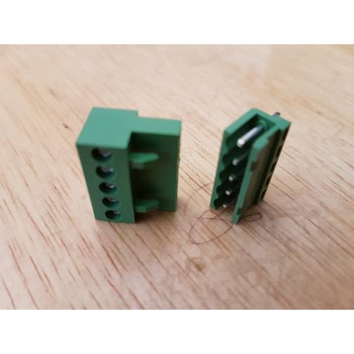 konektor green HT3.96 mm 5p Lurus terminal block connector pair blok 5 pin pitch 3.96mm 3.96 mm