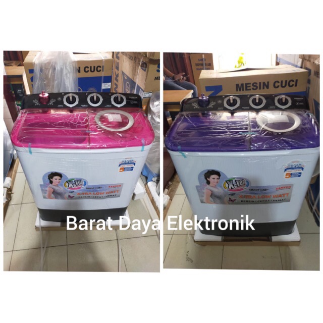 Sanken Mesin Cuci TW-883 EPK/EVL Mesin Cuci 2 Tabung 7 Kg