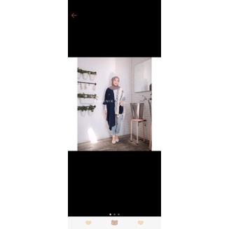 kimonik sekar ayu navy outer