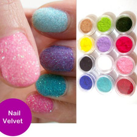 NAIL VELVET (12 JAR) HIASAN KUKU NAIL ART DECO DECORATION