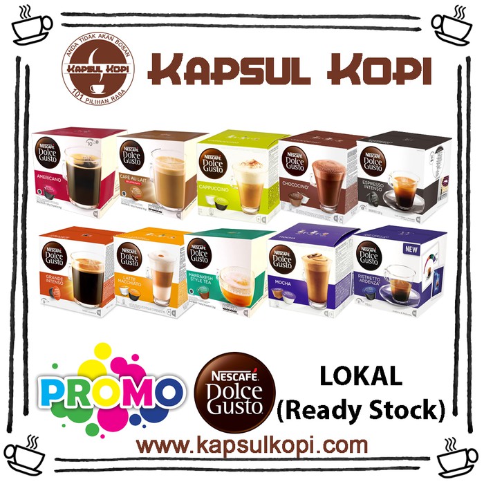 

Promo KapsulKopi Nescafe Dolce Gusto Kapsul Lokal Semua Rasa