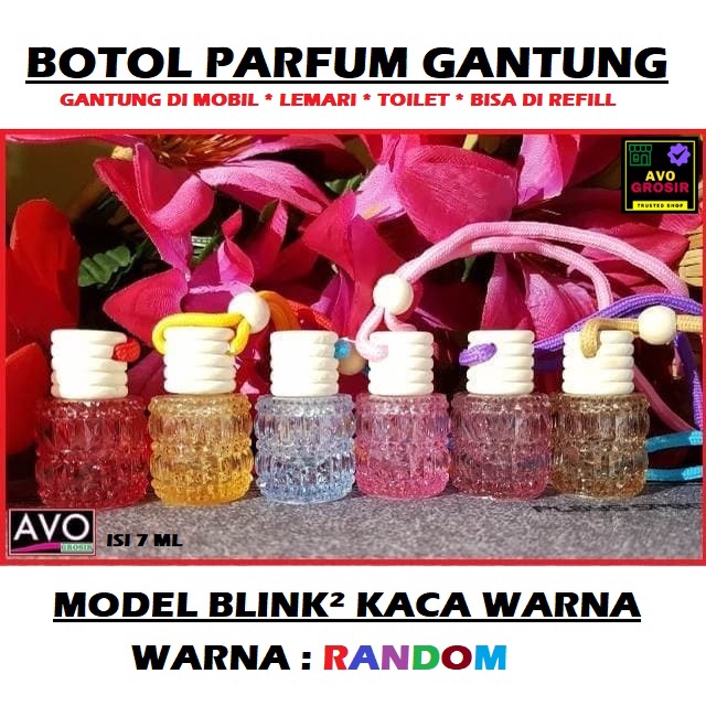 Botol parfum mobil 7 ML New refillable car perfume bottle blink