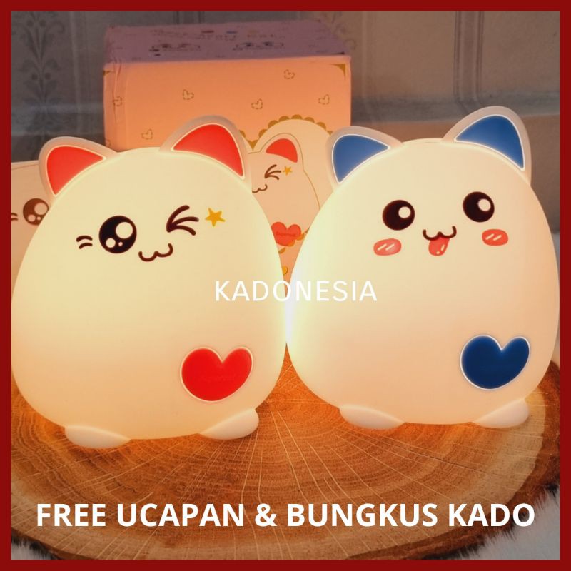 Kado Lampu Squishy / Lampu TIDUR LED Kucing Panda