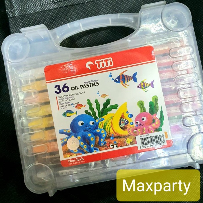 

PASTEL-DRY-OIL- CRAYON OIL PASTEL JOYKO TITI OP-36S 36 WARNA COLORS/KRAYON - TITI JOYKO -OIL-DRY-