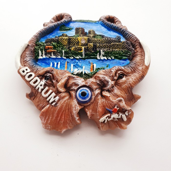 3D Fiber Souvenir Negara magnet Kulkas Tempelan kulkas Turkey BODRUM