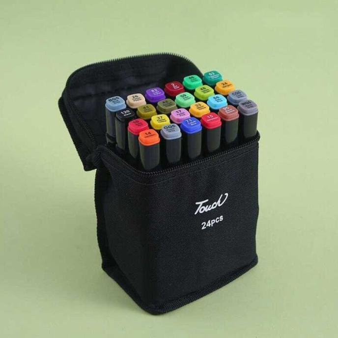 

Spidol Dual Side Fine Art Brush Pen Art Marker Set - Hl0270