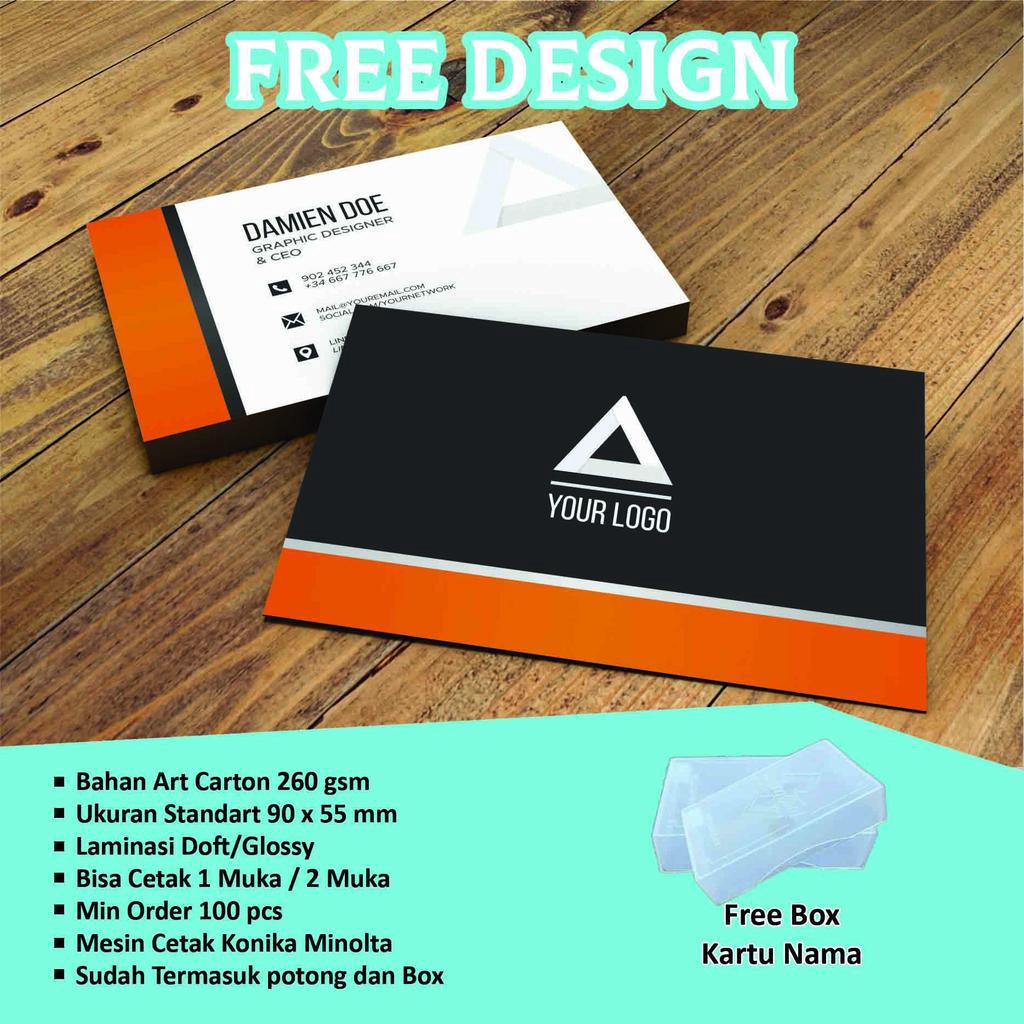 

KARTU NAMA FREE DESIGN PER 1BOX