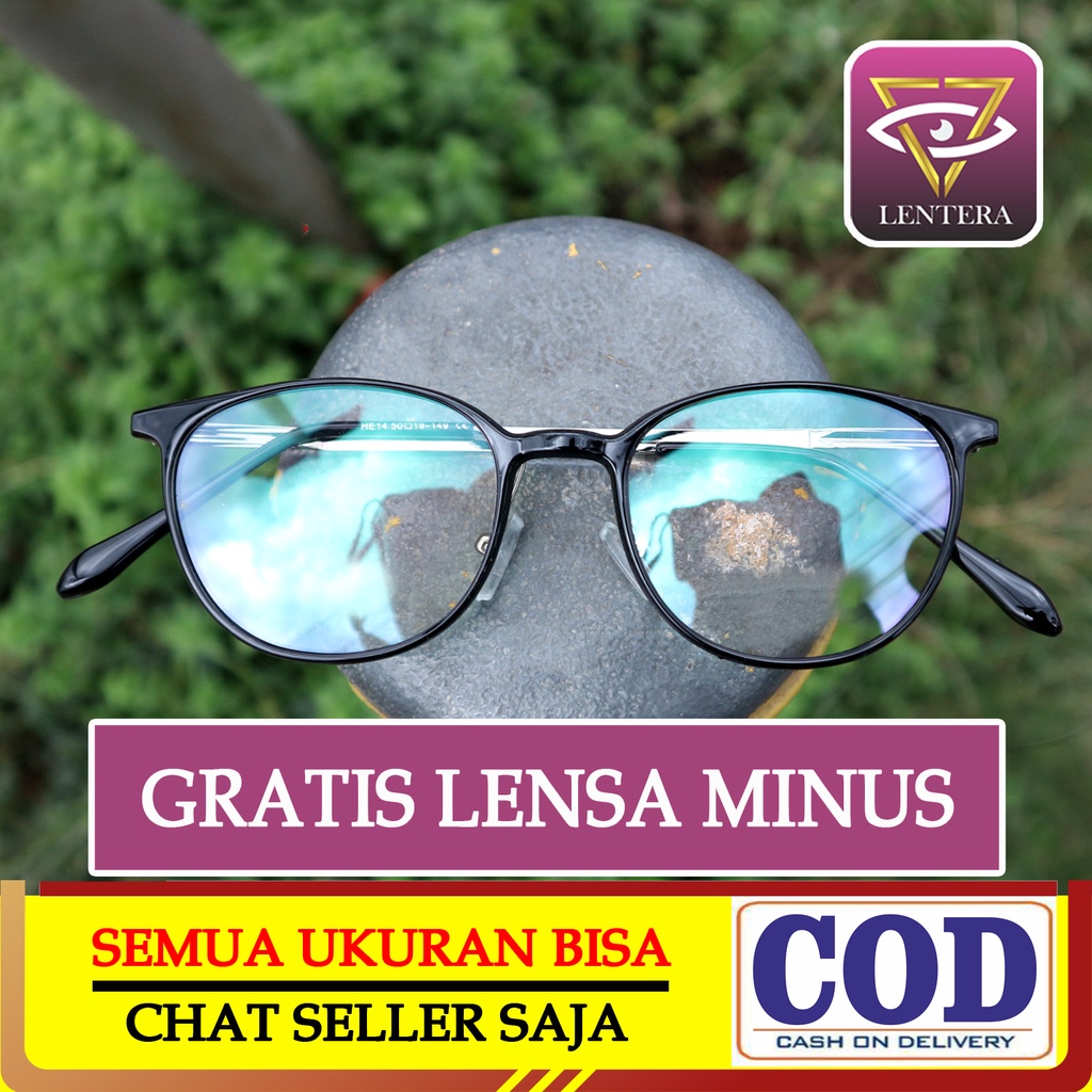 LENTERA - LT027 - Kaca mata Optik Antiradiasi Photochromik Gaya Terbaru Minus