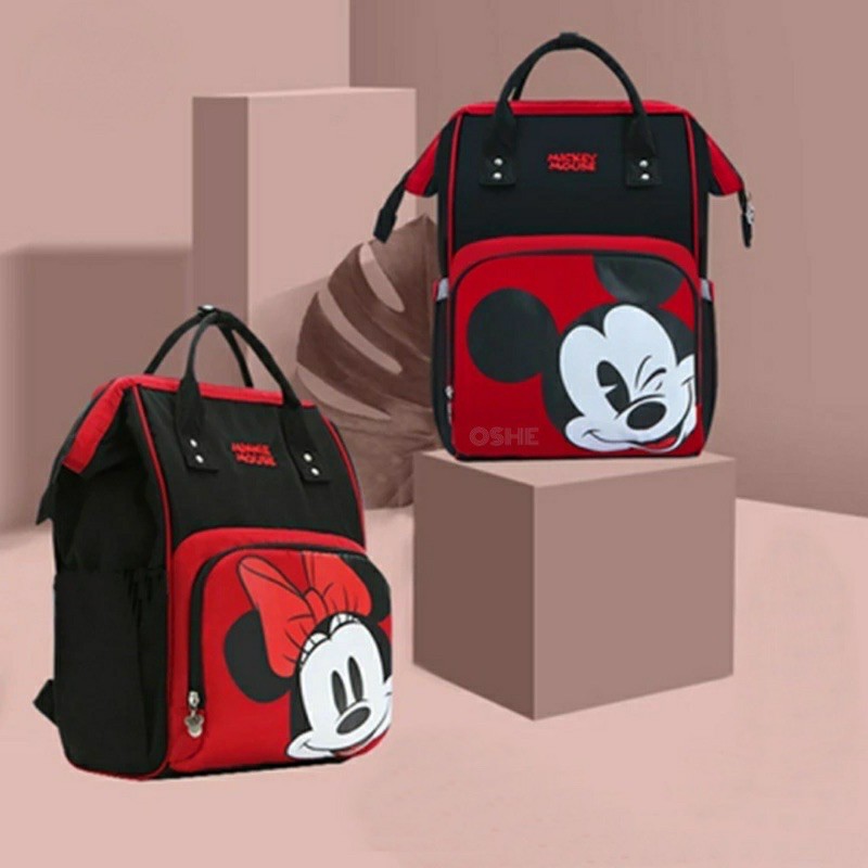 New Backpack Aneloo Karakter Kartun MICKEY &amp; MINNIE