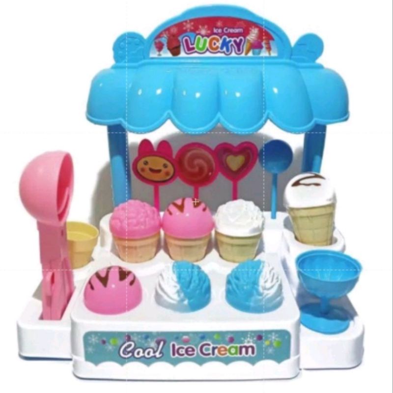 Mainan Anak Gerobak Es Krim Stand Esgrim Gerobak Ada Musik Bagus