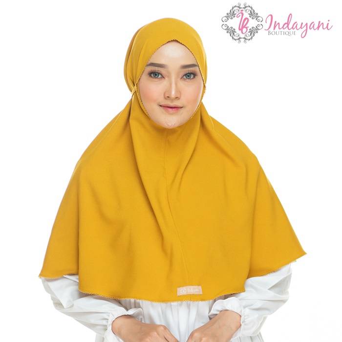 Indayani - Khadijah Hijab Instant All Size - Mustard