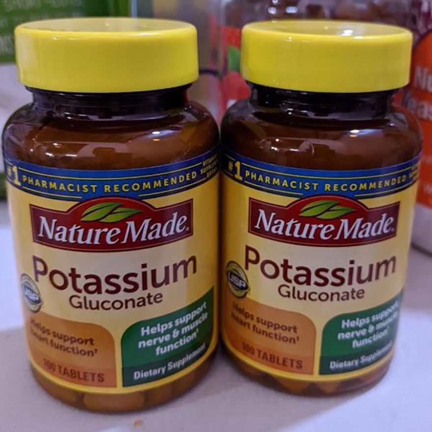 Nature Made Potassium Gluconate 550 mg 100 Tab Potasium glukonate