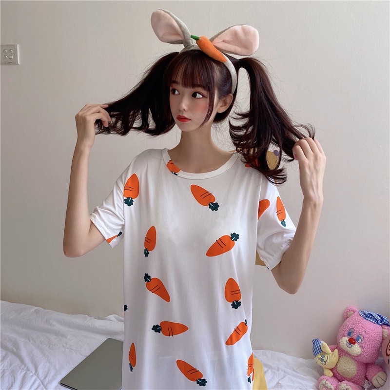 D101 • Daster Import • Daster Lucu • Sleepwear • Pakaian Tidur Wanita-Wortel