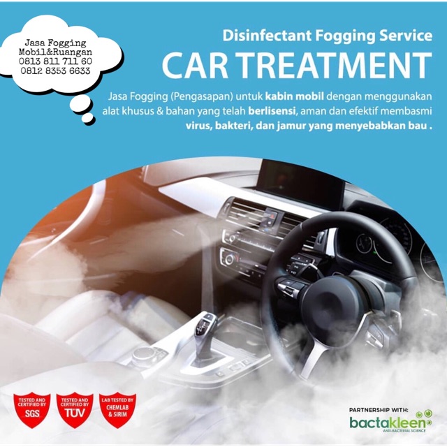 Jasa Fogging Mobil by Bactakleen