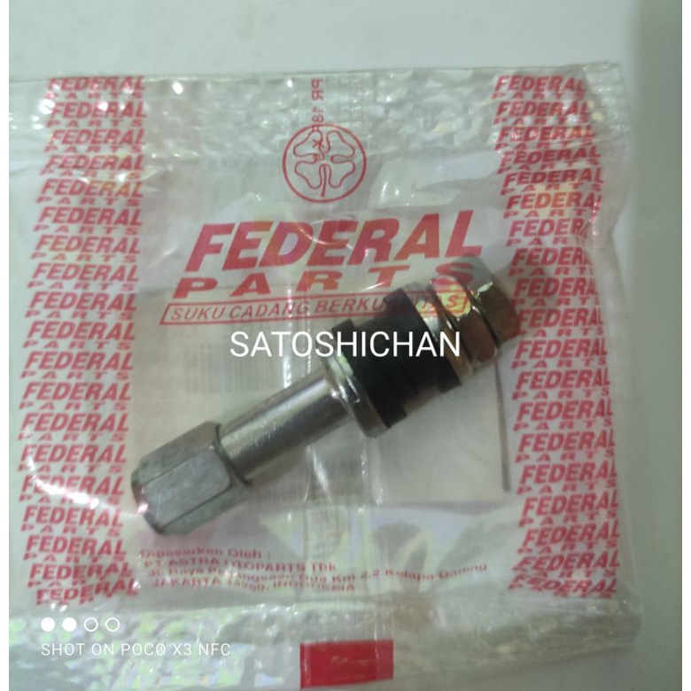 Klep Tubles/Dop Besi Ban Tubeless Federal