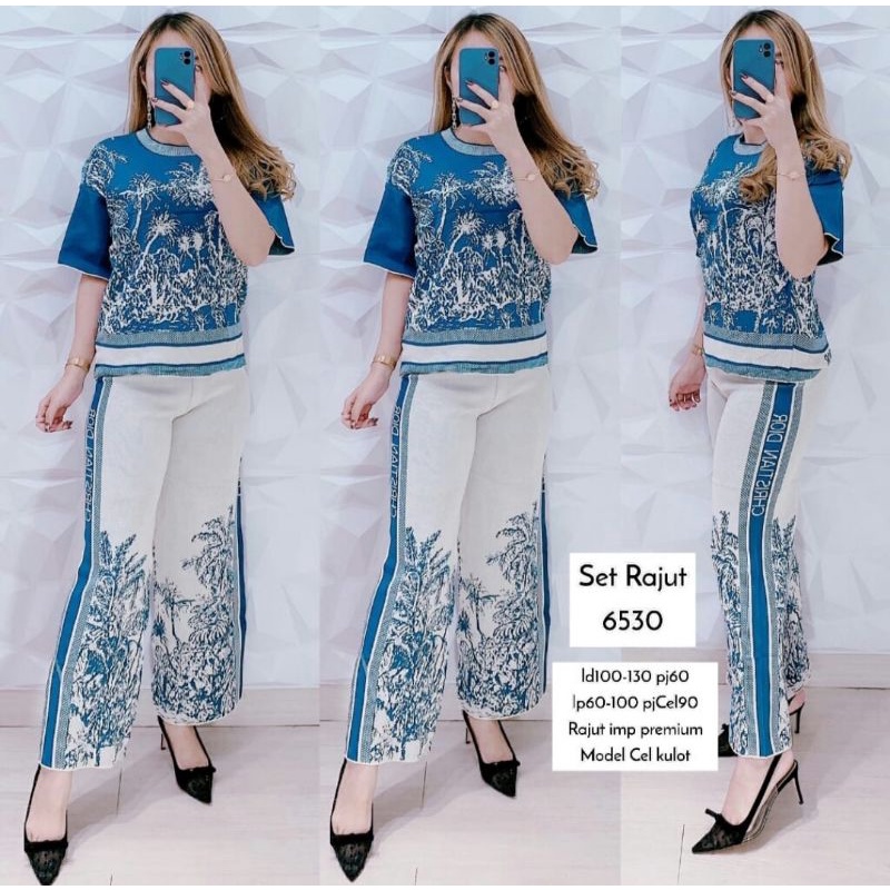 SET RAJUT 6530 RAJUT IMPORT PREMIUM/ SETELAN RAJUT CELANA KULOT IMPORT