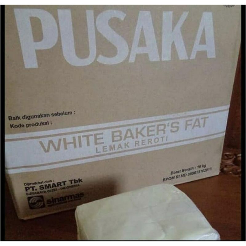 

PUSAKA Mentega Putih 500 GR White Bakers Fat 500GR