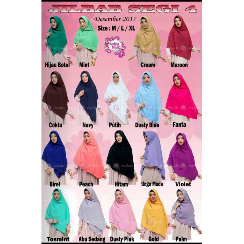 SEGI EMPAT WOLLPECH by AZKIA HIJAB