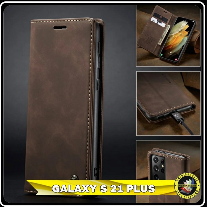 Casing Samsung Galaxy S21 S 21 Plus Flip Soft Case Dompet Kulit
