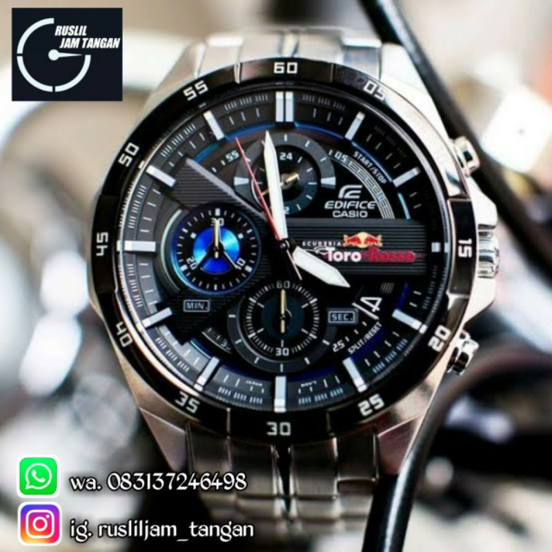 Jam Tangan Pria Casio Edifice EFR-556 TR Toro Rosso