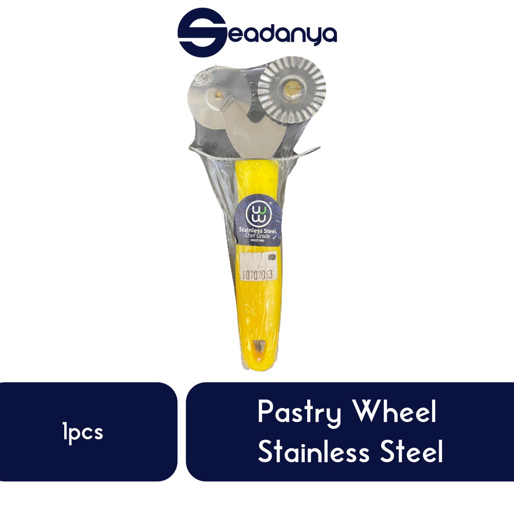 

Pastry Wheel Stainless Steel 1pcs-Alat Pemotong/Pisau Kue/Pastry/Adonan/Cookies/Brownies/Coklat