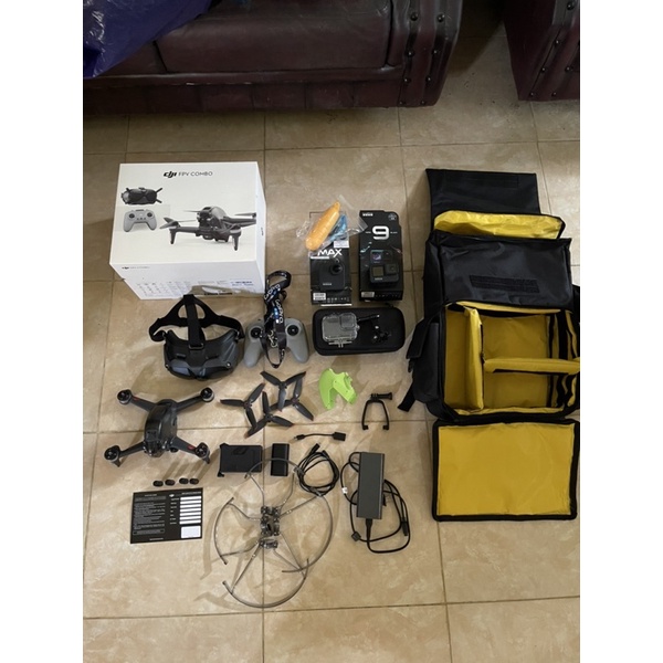 DRONE DJI FPV COMBO, GOPRO MAX, paket travelling lengkap