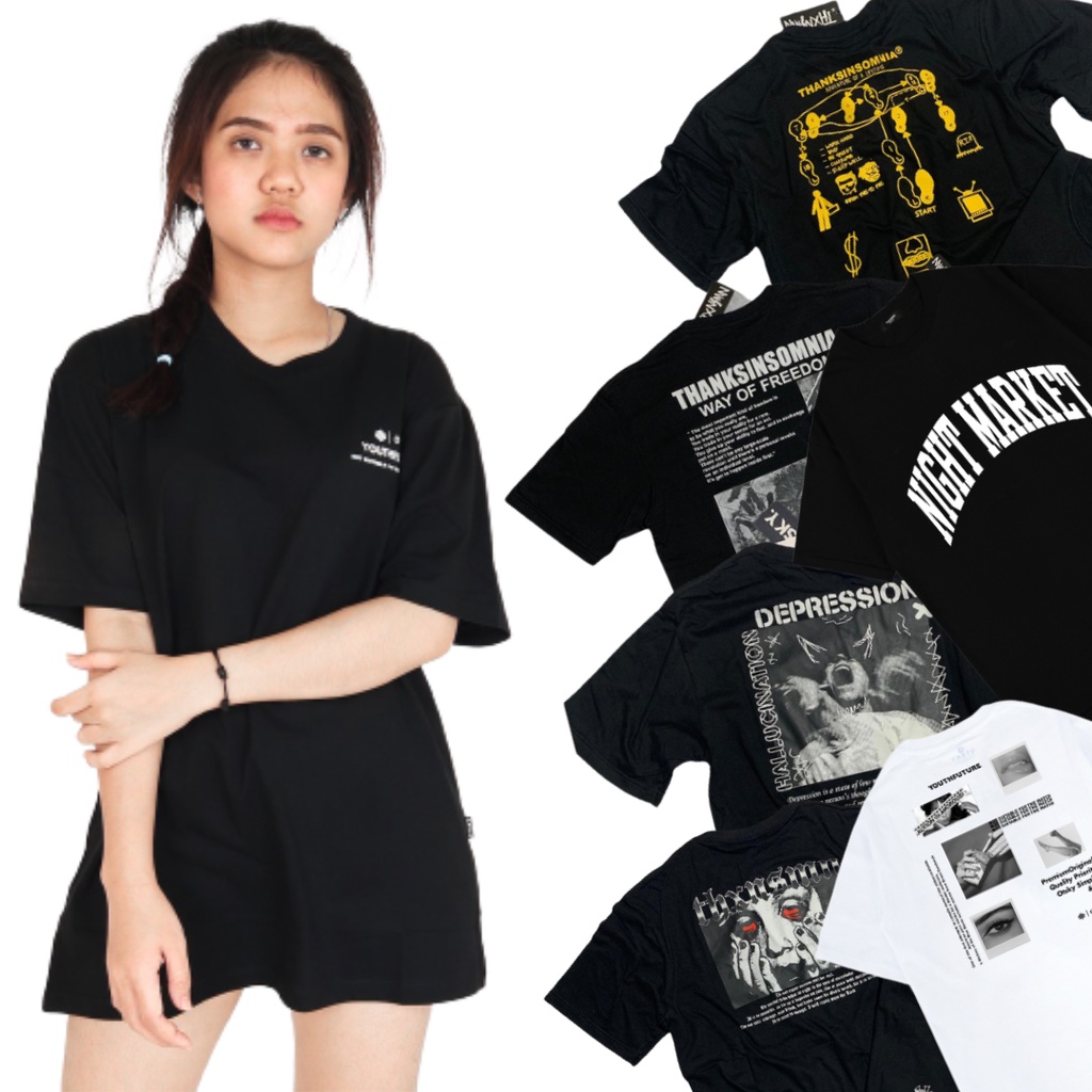 KAOS THANKSINSOMNIA DISTRO / TSHIRT KAOS DISTRO PRIA WANITA THANKSINSOMNIA TERBARU FULLTAG & LABEL -