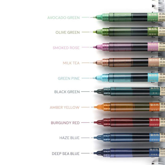 

Ds Needle Point Liquid Ink Pen Special Color / Pulpen Gel / Pulpen - Amber Yellow
