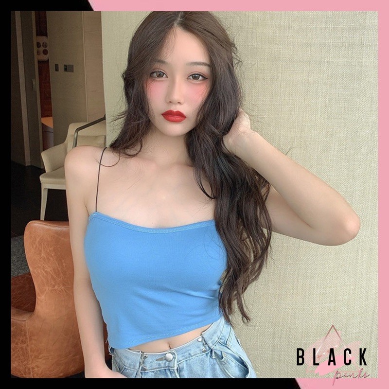 Blackpink Tank Top Bra  Spaghetti Pakain Dalam Wanita Tali Sling 1046