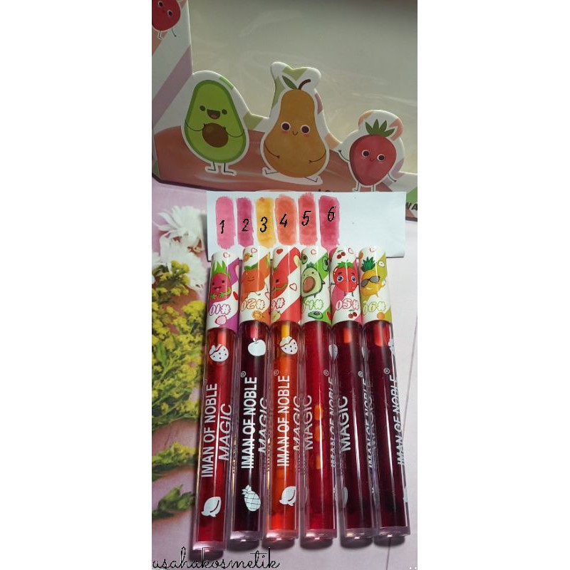 ORIGINAL H/PCS LIP TINT MATTE HARUM FRUIT IMAN OF NOBLE NO.7057
