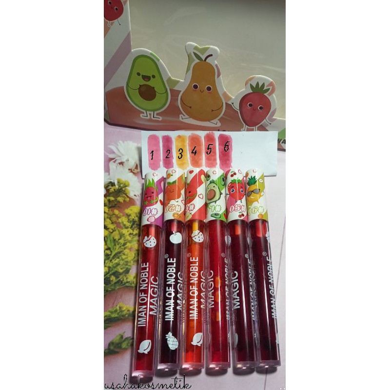 ORIGINAL H/PCS LIP TINT MATTE HARUM FRUIT IMAN OF NOBLE NO.7047A