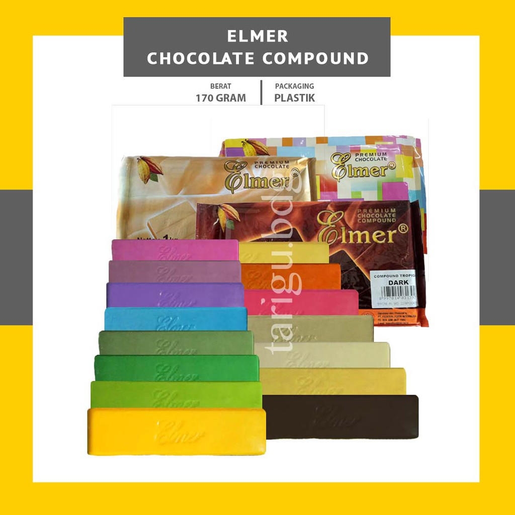 ELMER COKLAT BATANG - COKLAT WARNA RASA - COKLAT BLOK - CHOCOLATE COMPOUND