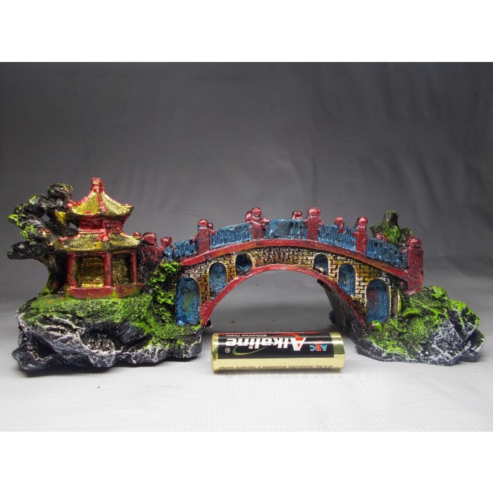 hiasan aquarium jembatan thailand, dekorasi aquarium jembatan thailand, hiasan aquarium jembatan, de