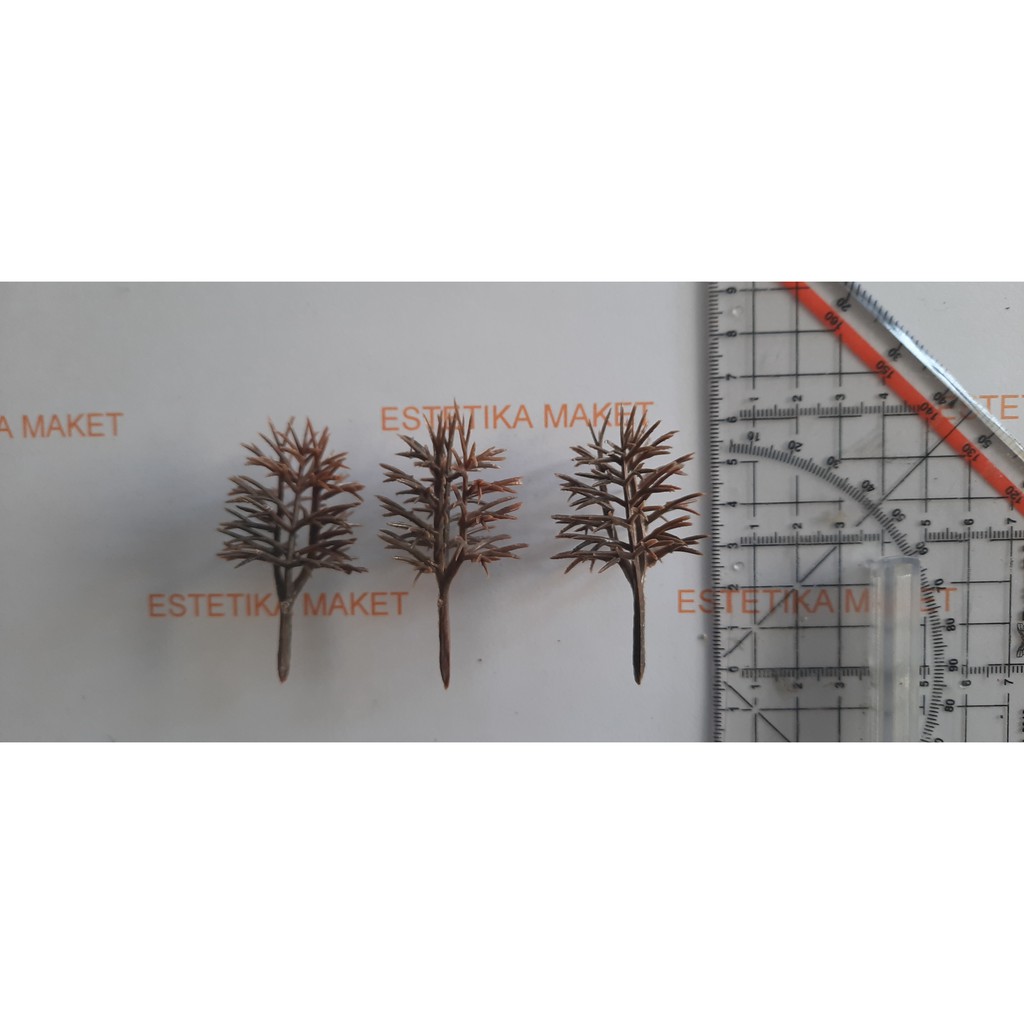 pohon maket/ miniatur tanpa daun tinggi 6 cm tipy B