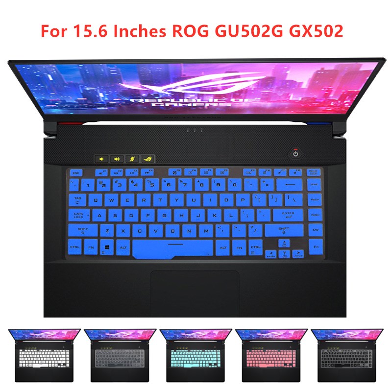 For 15.6 Inches Republic of Gamers ROG GU502G GX502 Soft Ultra-thin Silicone Laptop Keyboard Cover Protector