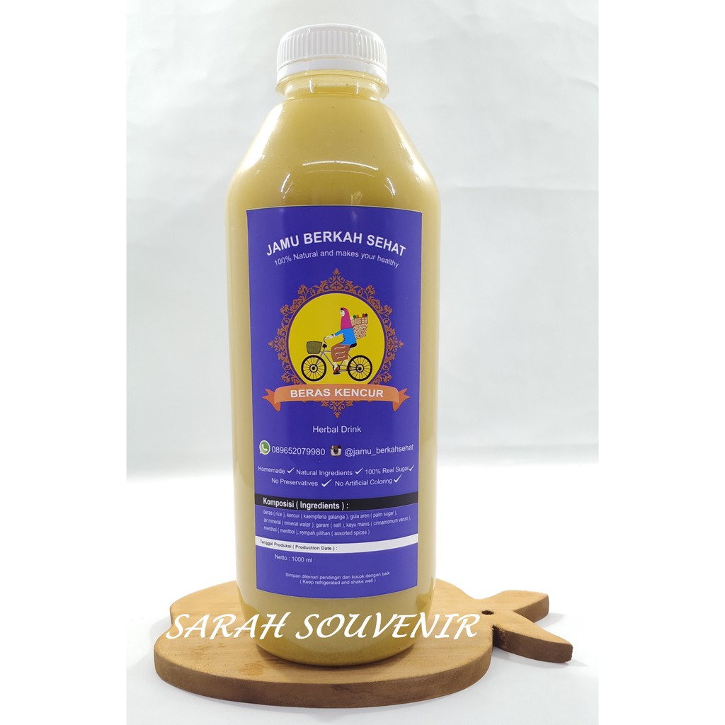 

Jamu Beras Kencur 1000 ML Jamu Berkah Sehat