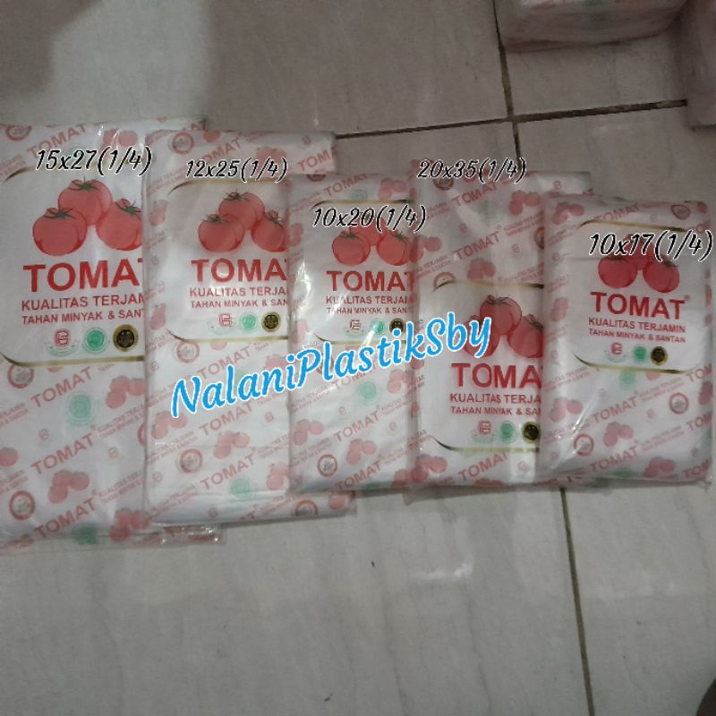 KANTONG PLASTIK PE MERK TOMAT UKURAN LENGKAP