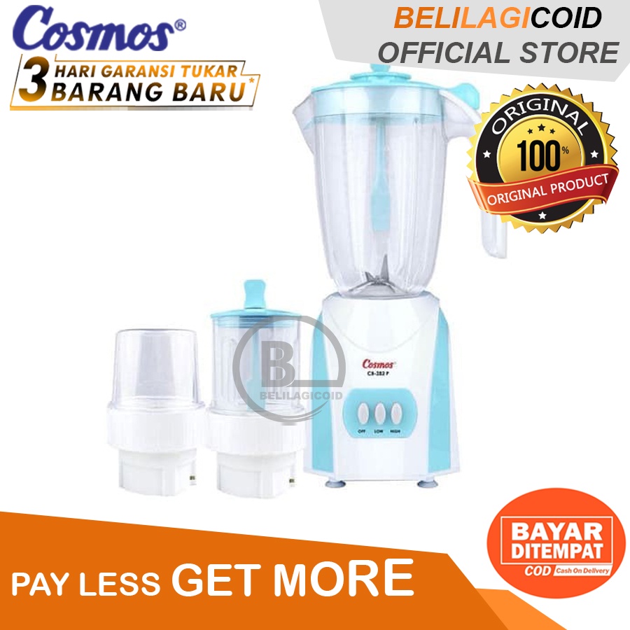 Cosmos Blender Plastik 3in1 CB 812 P / Blander Cosmos CB-812 / Blender Murah Cosmos 3in1 Plastik CB8