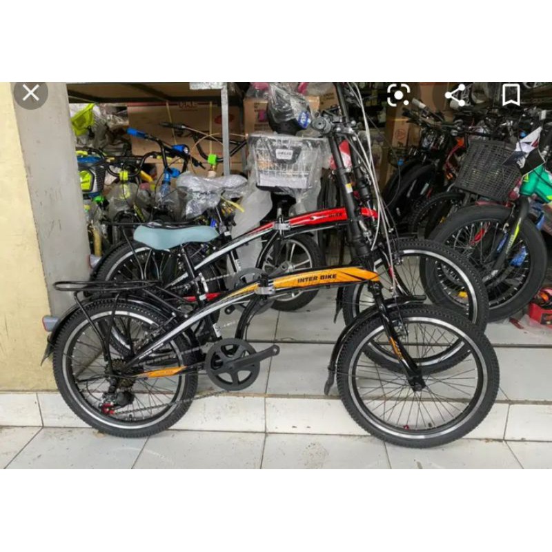 Sepeda lipat 20 interbike 7 speed murah not atlantis not genio not trex cassini