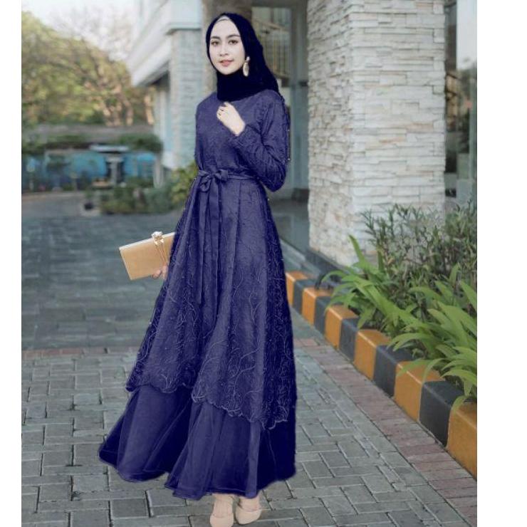 SABRINA MAXY KAYLA MAXY DRESS KONDANGAN JUMBO GAMIS BRUKAT REMAJA GAMIS KONDANGAN GAMIS BRUKAT FULL 