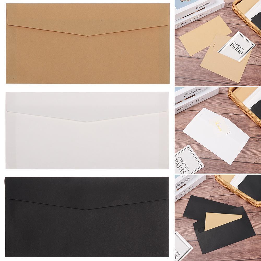 Nanas 10Pcs Kraft Amplop DIY Gaya Eropa Perlengkapan Kantor Stationary Kraft Paper