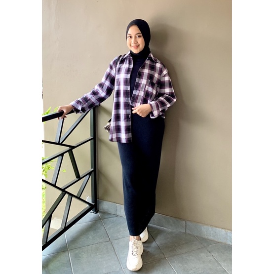 FLANILA RAYON TWILL // KEMEJA FLANEL JUMBO