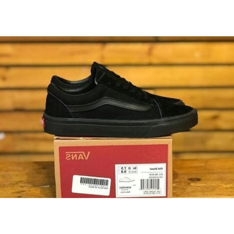 VANS OLDSKOOL FULL BLACK  SLIP ON CHECKERBOARD BNIB !!!! 100% ORIGINAL PREMIUM BLACK WHITE MONEY BACK GUARANTE TOOTHE