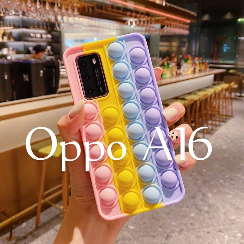 Casing Oppo A16 2021 Silikon pop it 3D Polos